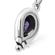 Amethyst Ethnic Style Earrings, e177